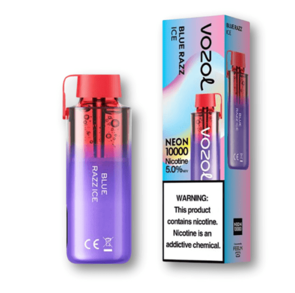 Vozol Neon 10000 Blue Razz Ice