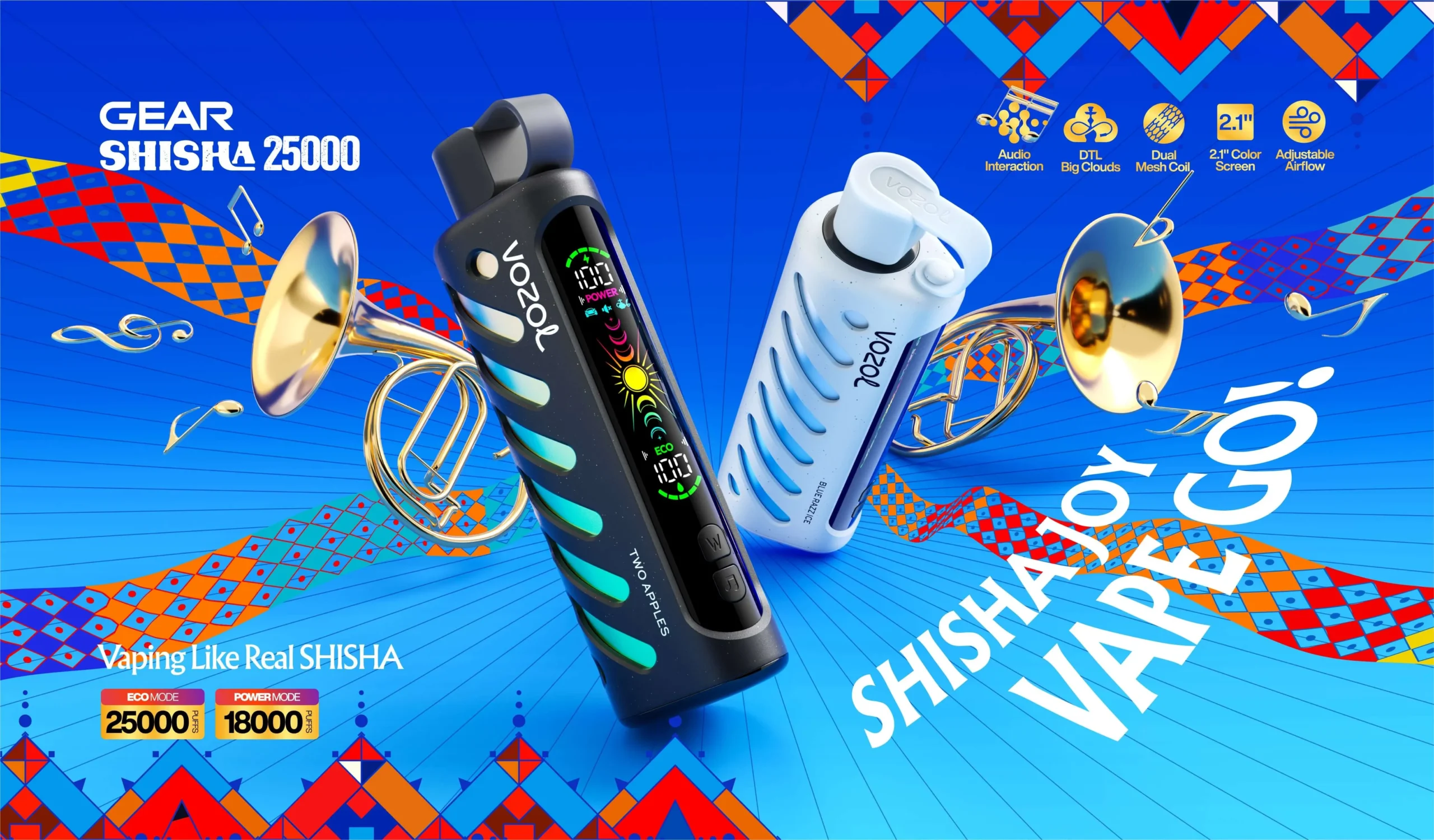 VOZOL GEAR SHISHA 25000